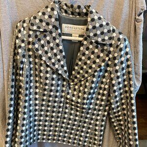 Doncaster Polka Dot Blazer - Black, Gray, White